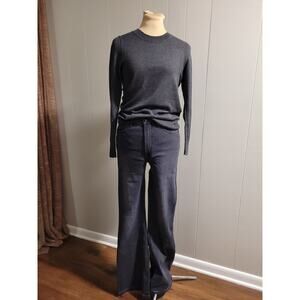 Banana Republic Factory - Women's XS Cotton Blend Grey Crewneck Sweater